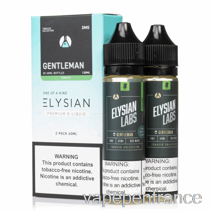 Gentleman - Laboratoires Elysian - Stylo Vape 120 Ml 0 Mg